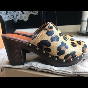 Penelope Chilvers Leopard Clogs